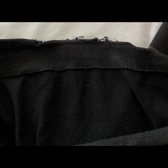 Black Plaid Emma’s Expectations Maternity Straight Leg Pants - Picture 4 of 4